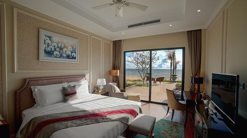 View phòng ngủ Vinpearl Resort Cam Ranh